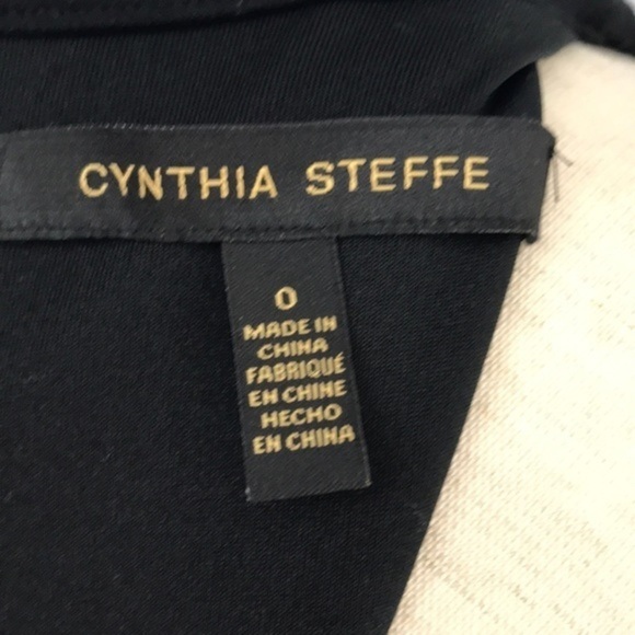 CYNTHIA STEFFE Sleeveless A Line Dress Black sz 0 - Picture 7 of 10